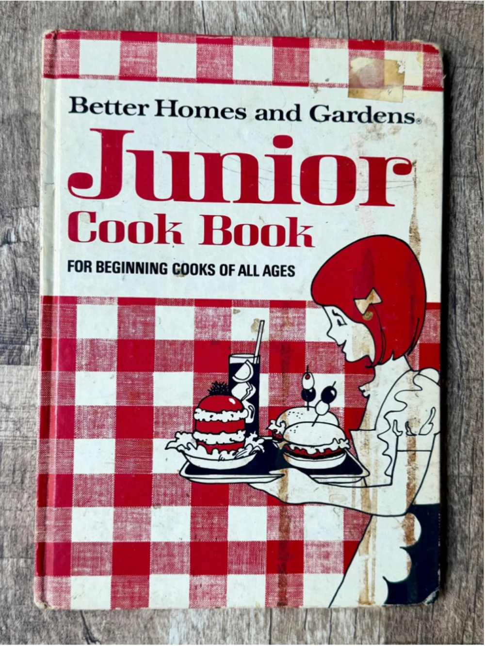 Vintage Better Homes and Gardens Junior Cook Book Red and White